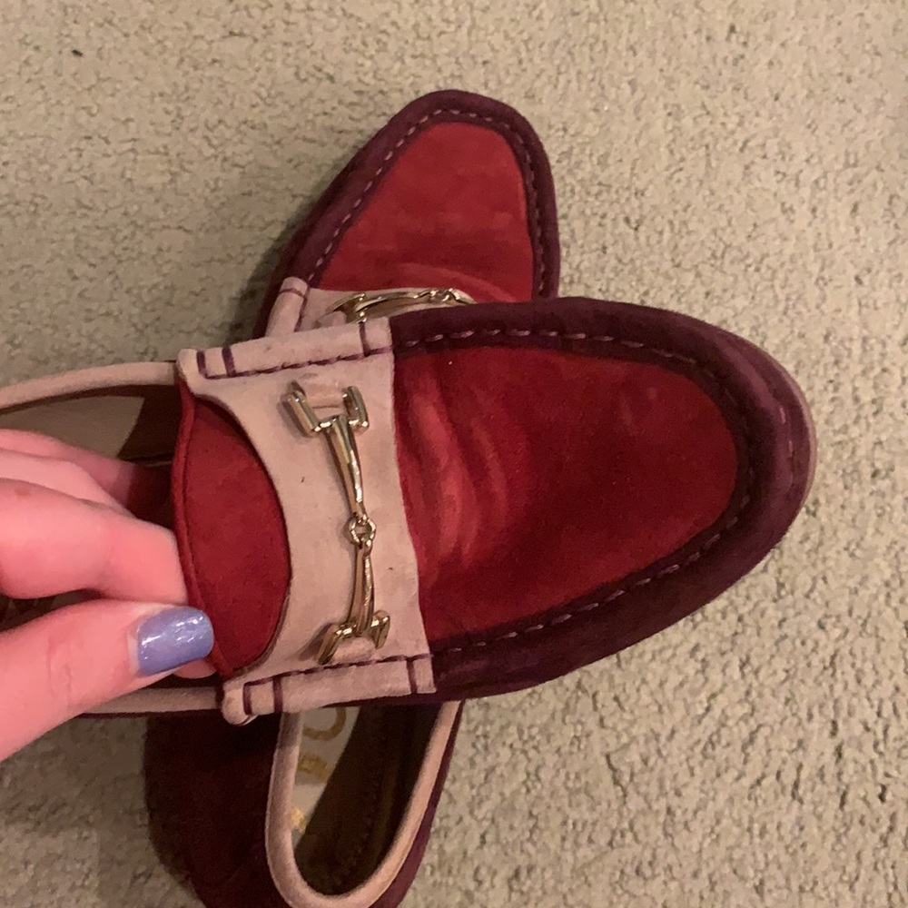 Women’s Sam Edelman Suede flats with gold detail